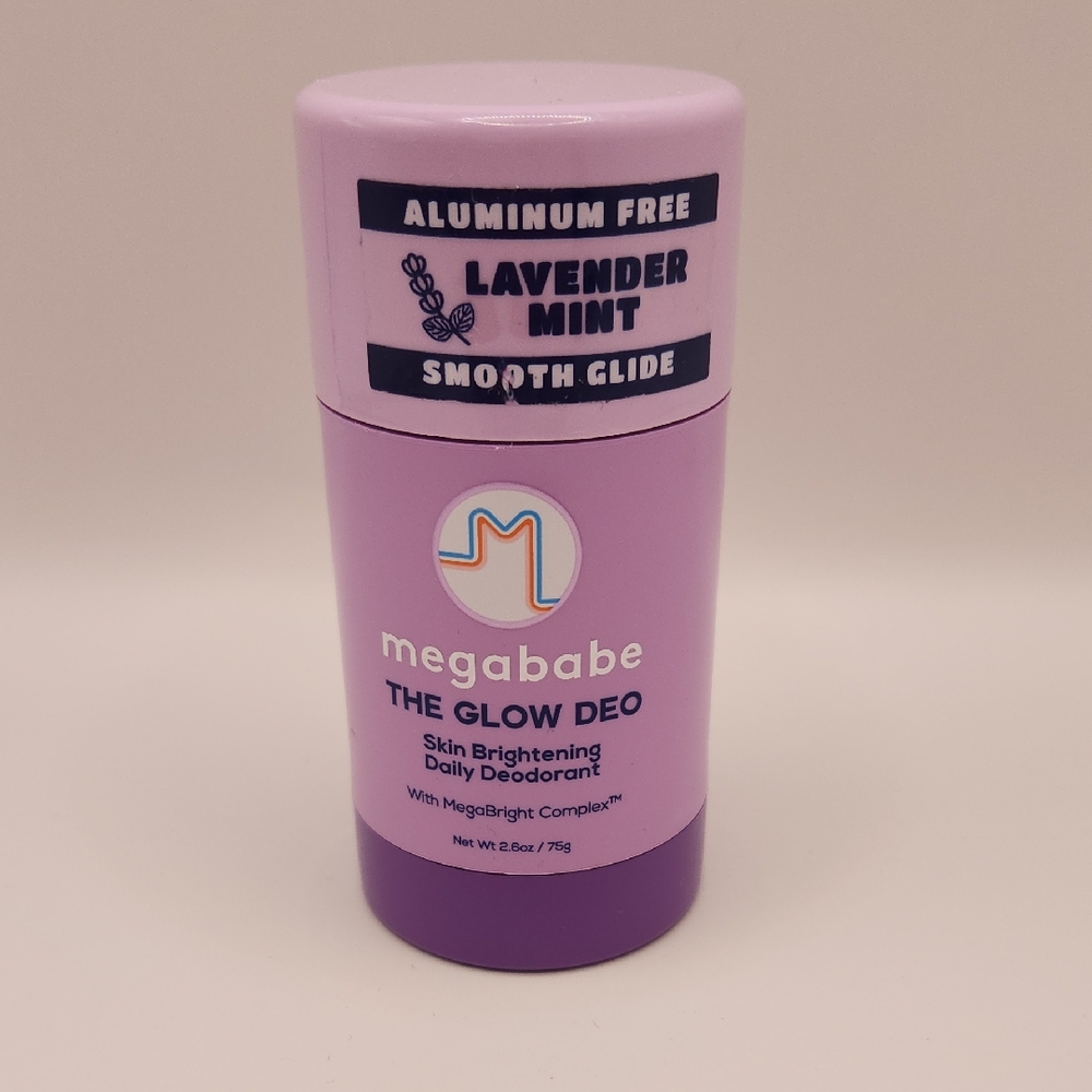 Megababe The Glow Deo Skin Brightening Daily Deodorant 2.6oz. Lavender Mint